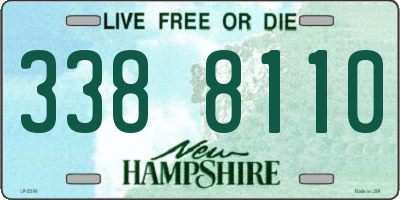 NH license plate 3388110