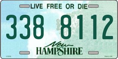 NH license plate 3388112