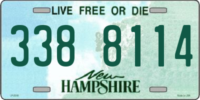 NH license plate 3388114