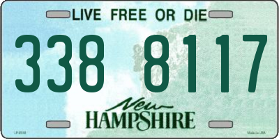 NH license plate 3388117