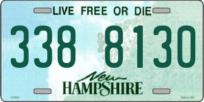 NH license plate 3388130