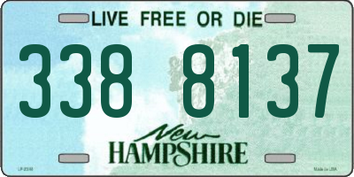 NH license plate 3388137