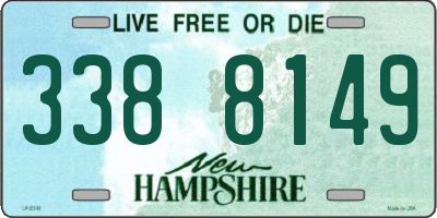 NH license plate 3388149