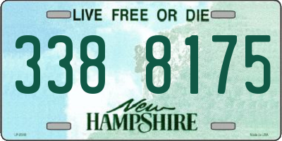 NH license plate 3388175
