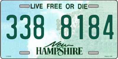NH license plate 3388184
