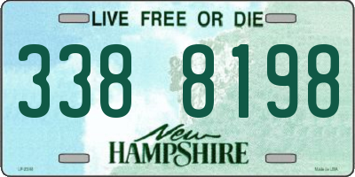 NH license plate 3388198