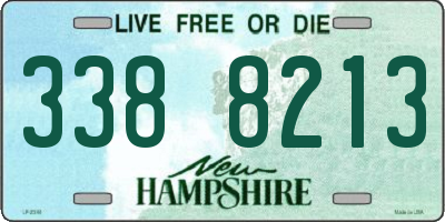 NH license plate 3388213