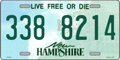 NH license plate 3388214