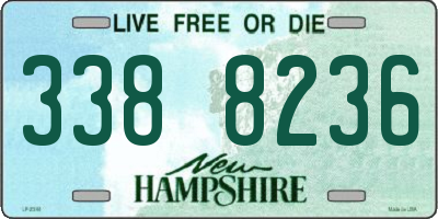 NH license plate 3388236