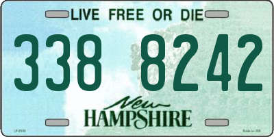 NH license plate 3388242