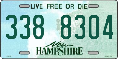 NH license plate 3388304