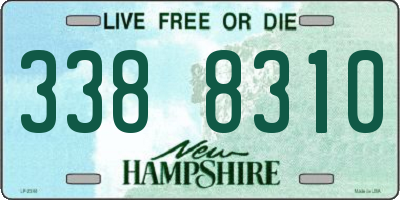NH license plate 3388310