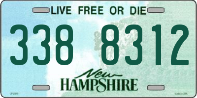 NH license plate 3388312