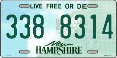 NH license plate 3388314