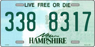 NH license plate 3388317