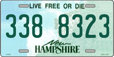 NH license plate 3388323