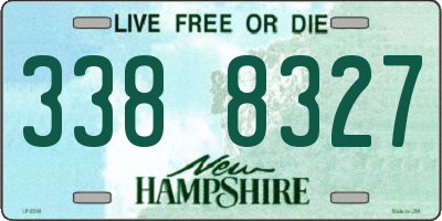 NH license plate 3388327