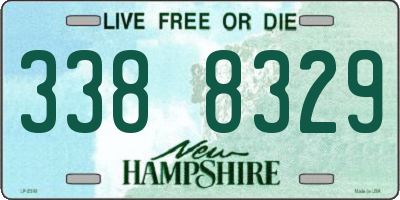 NH license plate 3388329