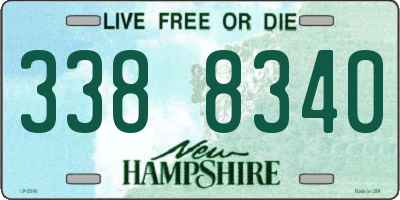 NH license plate 3388340
