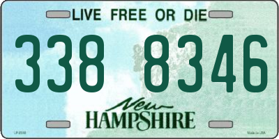NH license plate 3388346
