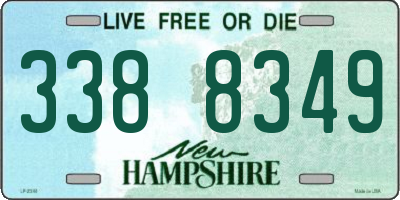 NH license plate 3388349