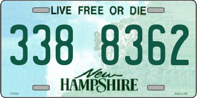 NH license plate 3388362