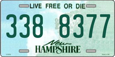 NH license plate 3388377