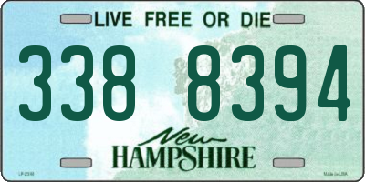 NH license plate 3388394