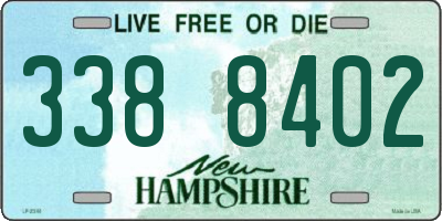 NH license plate 3388402