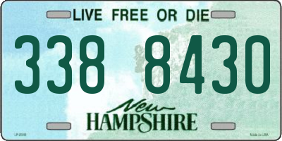 NH license plate 3388430