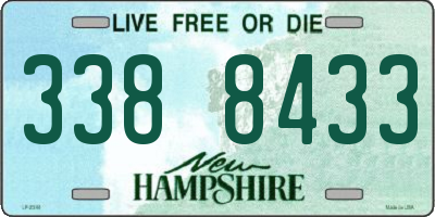 NH license plate 3388433