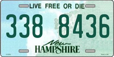NH license plate 3388436