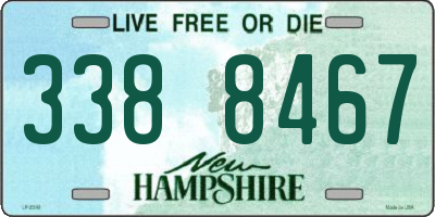 NH license plate 3388467