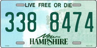 NH license plate 3388474