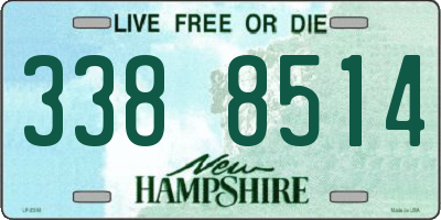 NH license plate 3388514