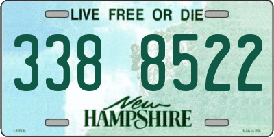 NH license plate 3388522