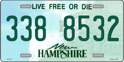 NH license plate 3388532