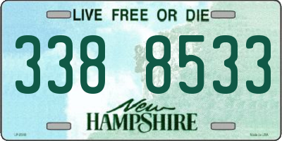 NH license plate 3388533