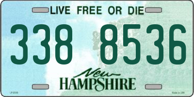 NH license plate 3388536
