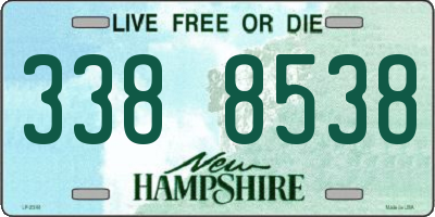NH license plate 3388538