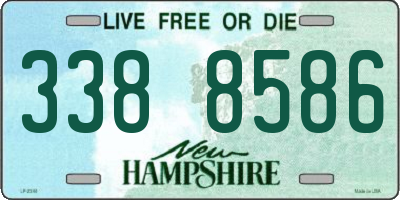 NH license plate 3388586