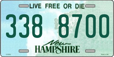 NH license plate 3388700