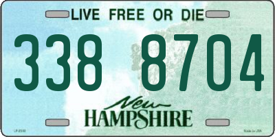 NH license plate 3388704