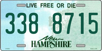 NH license plate 3388715