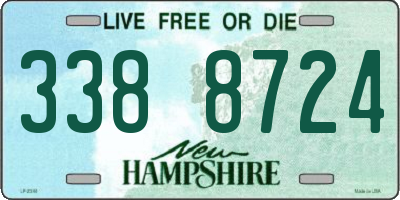 NH license plate 3388724