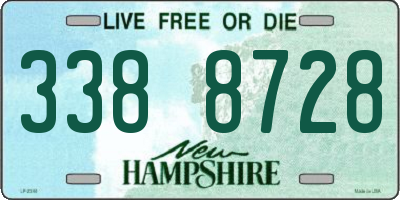 NH license plate 3388728