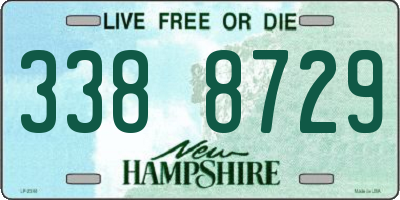 NH license plate 3388729
