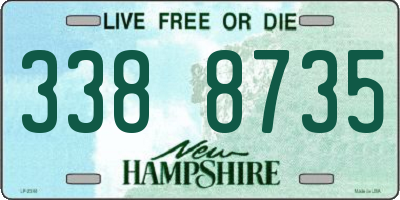 NH license plate 3388735