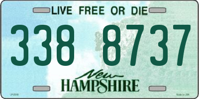 NH license plate 3388737