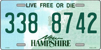 NH license plate 3388742